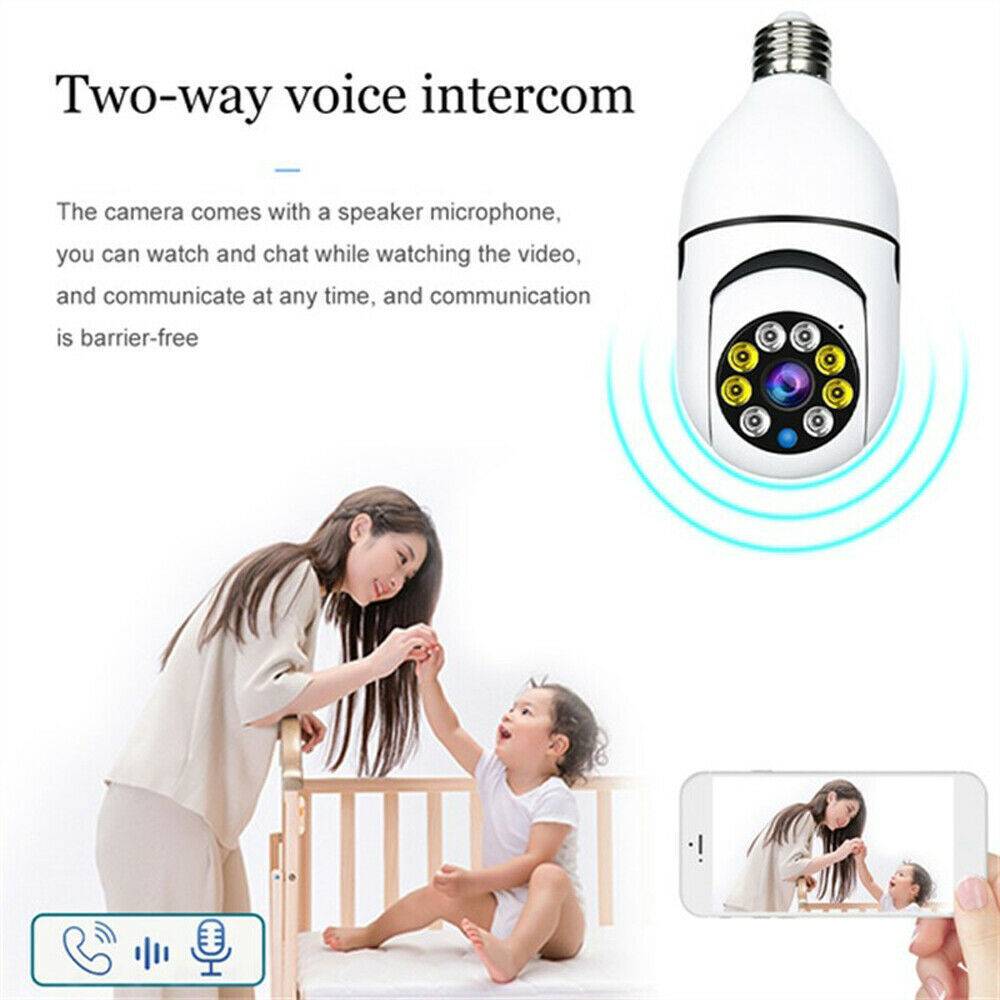 IR E27 Light Bulb Camera 1080P HD Wireless Wifi Smart Home Security Camera photo 2