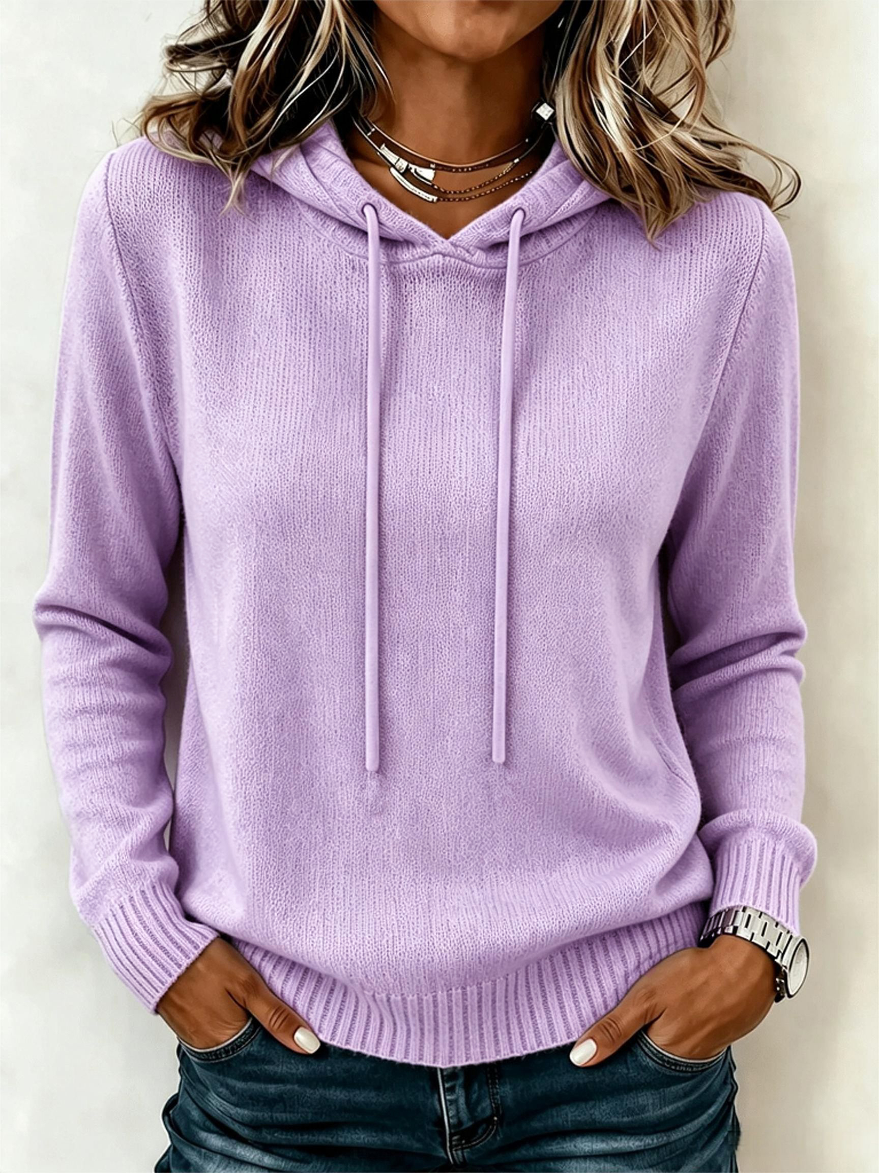 New Women's Hooded Long-sleeve Casual Top Sweater. photo 1