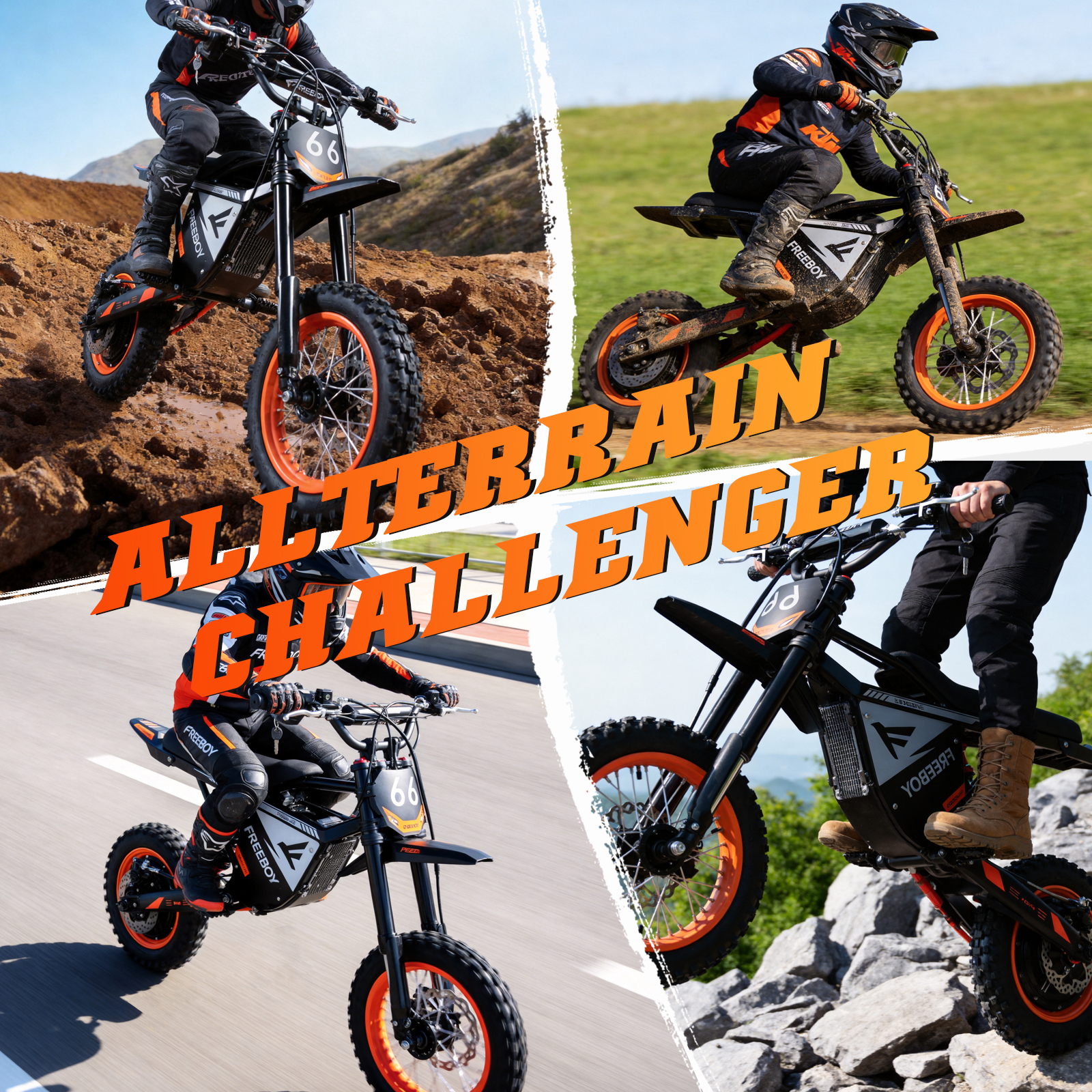 Y66 Iron Frame 3000W Electric Motorcycle With 20 Mph Off-road Model photo 4
