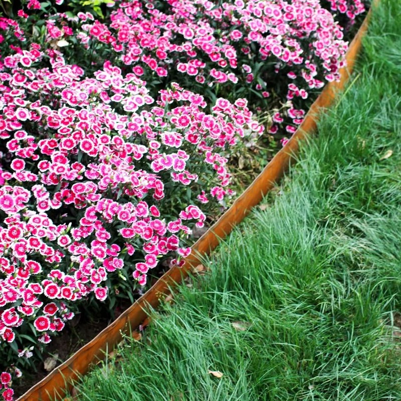 6M12M Flexible Metal Garden Border Lawn Edging Outdoor Grass Path Edge Roll L photo 7