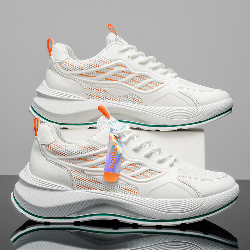 2026 Spring Trendy Brand Men's Shoes, Versatile Casual Ultra-Light Running Sneakers, Shock Absorbing Height Boost White Dad Shoes For Students photo 5