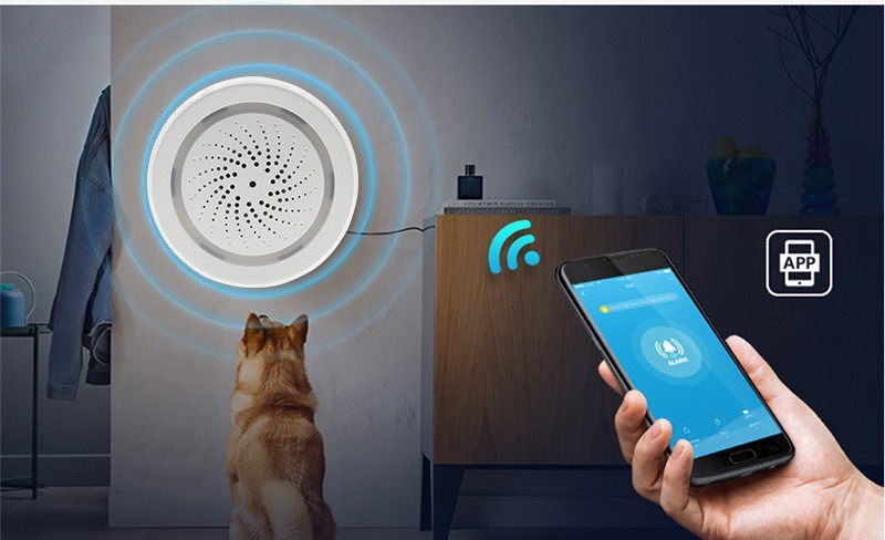 Wifi Alarm Household Wireless Smart Sound And Light Alarm photo 6