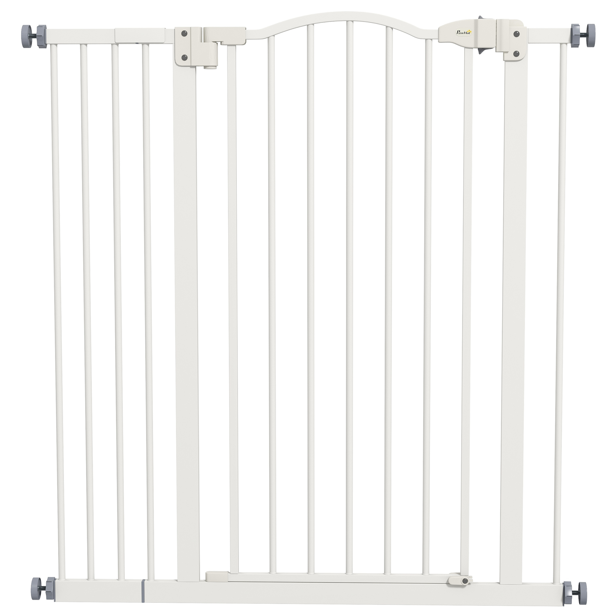PawHut Pressure Fit Dog Stair Gate No Drilling Safety Gate Auto Close For Doorways, Hallways, 74-94cm Adjustable, 94cm Tall photo 3