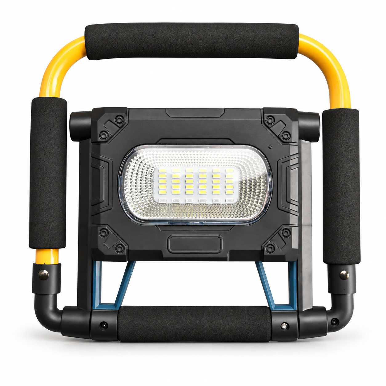 Solar Powered Rechargeable Magnetic Battery Display LED Flood Light W874 1 30 30W Portable Outdoor photo 1