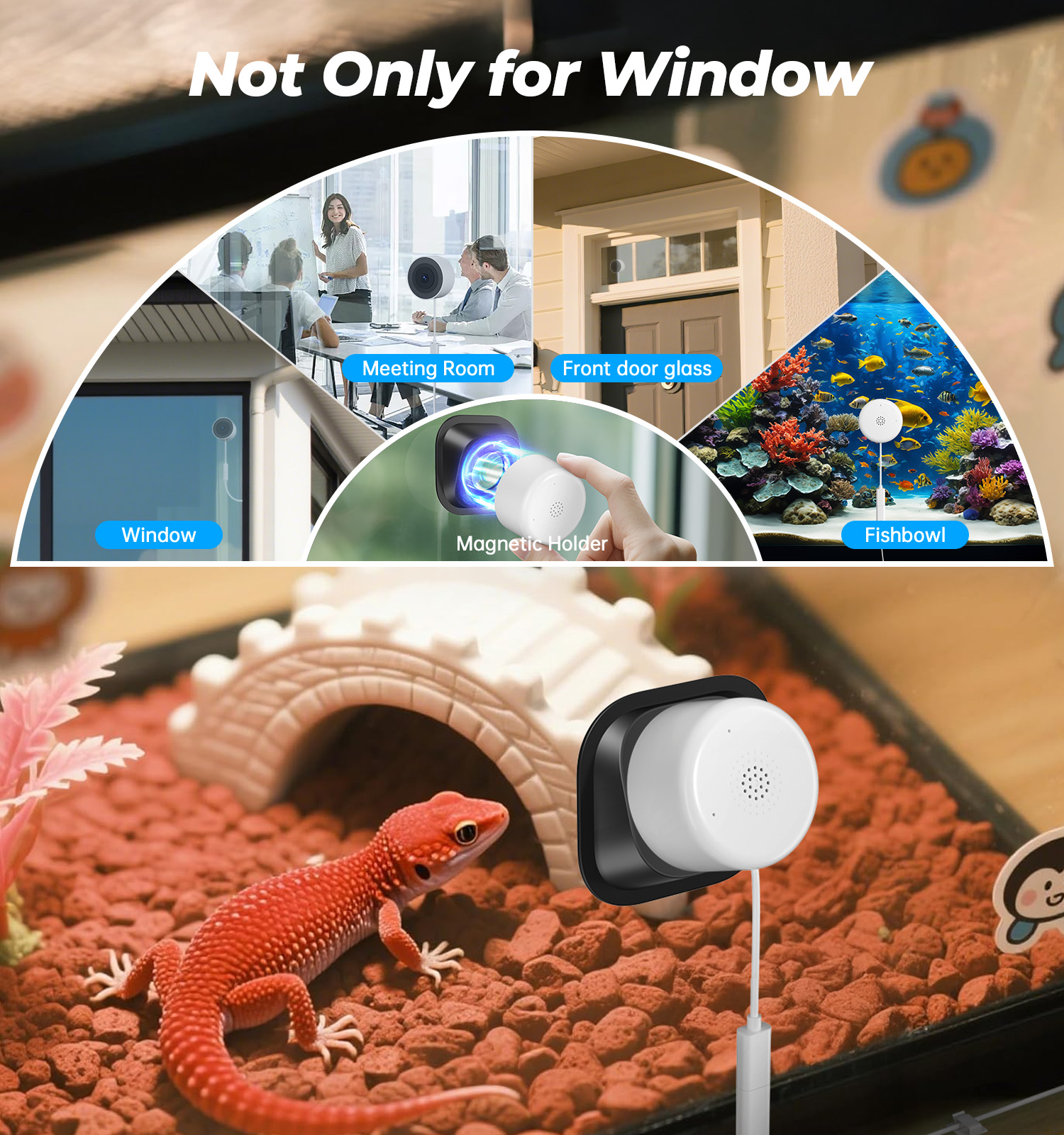 WESECUU AI Connected W'911 Call Advanced AI Description Notification Integrated Chatgpt Wifi Pet Vehicle Alert Window Camera photo 6