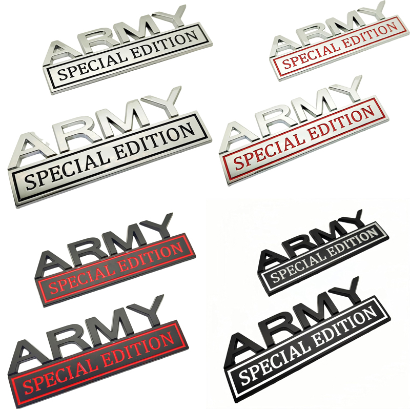 2pack Army Special Edition Emblems, Army Car Emblem 3D Badge Decal Car Truck SUV,Refrigerator Sticker,Window Display Stickers photo 1