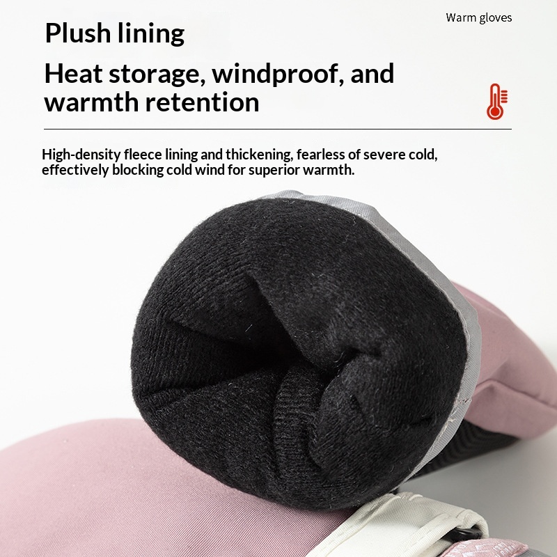 Children's Ski Gloves, Snowboard Gloves, Waterproof, Full-Finger, Five-Finger Liner, Wrist Protection, Warm, Fleece-Lined, Outdoor Professional photo 4