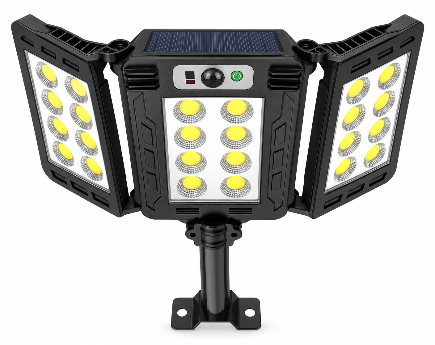 Solar Powered Rechargeable Motion Sensor COB LED Work Light 3000mAh For Auto W786 8 Battery photo 1