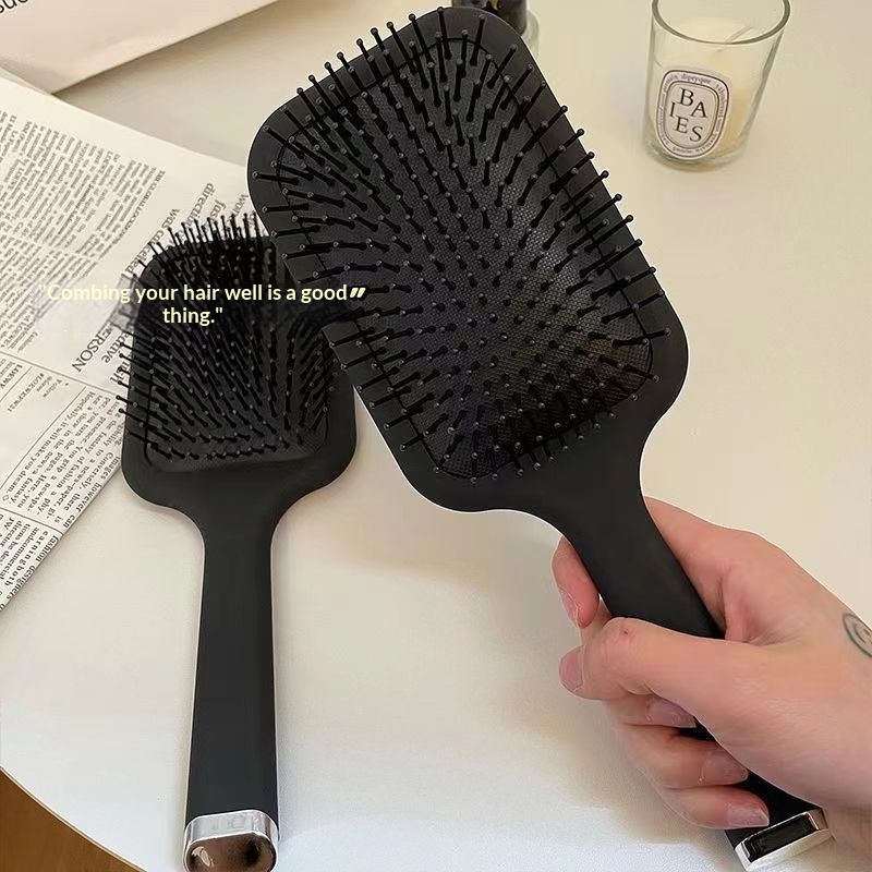 Air Cushion Comb For Women, Black Massage Comb, Household Anti-Static, Non-Harmful, Large Board Comb, Air Bag Comb, Portable And Simple photo 1