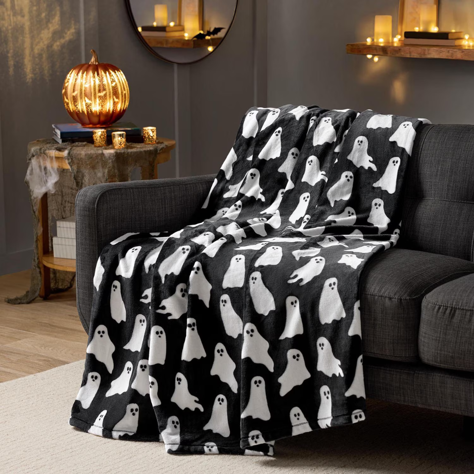 Halloween Lounge Throw Blanket 60 X 70 Inch, Soft Cozy Halloween Blanket For Home Decor photo 1