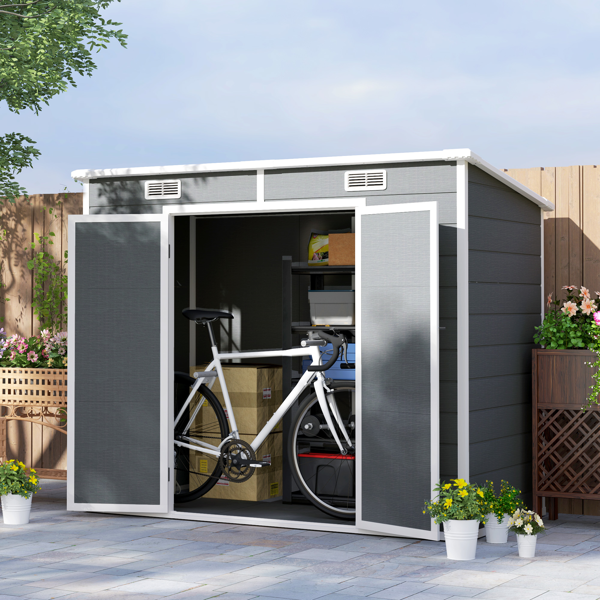 Outdoor Garden Storage Shed Tool House photo 3