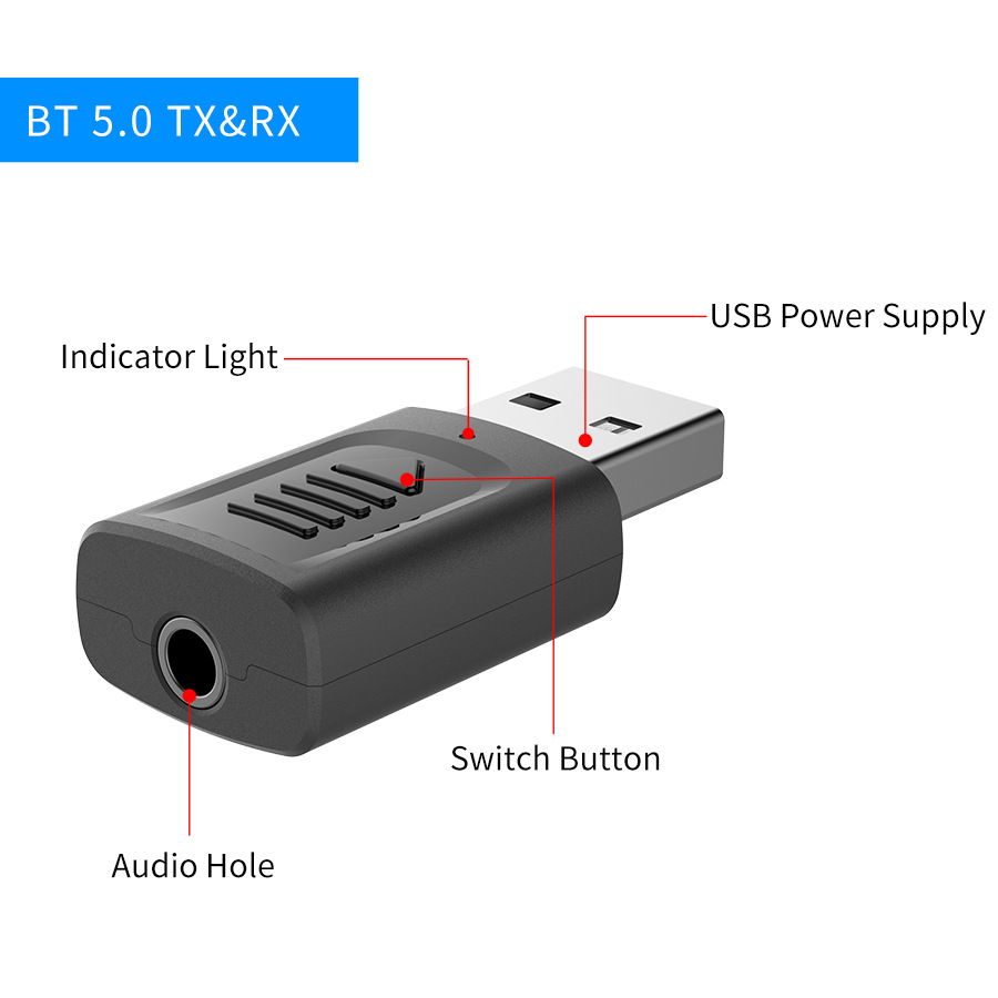 Four-in-one USB Audio Transmitter Receiver photo 7