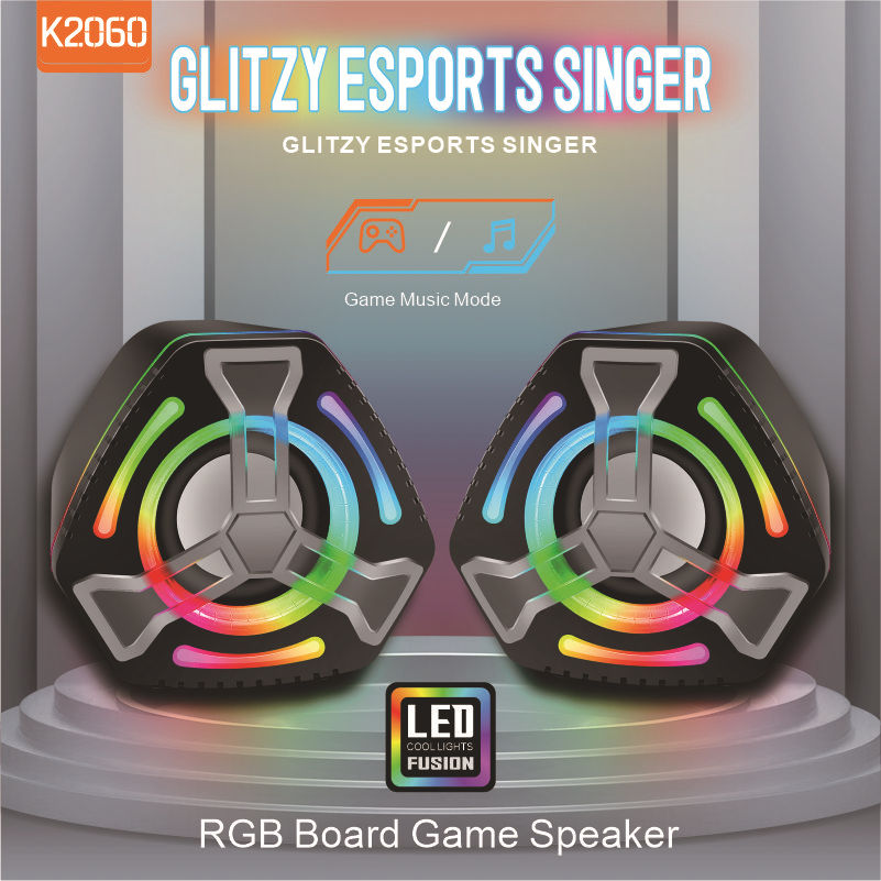 New Cross-border Usb Computer, Light Up, Small Speaker, Wired Notebook, Desktop, Heavy Subwoofer, RGB Speaker photo 4