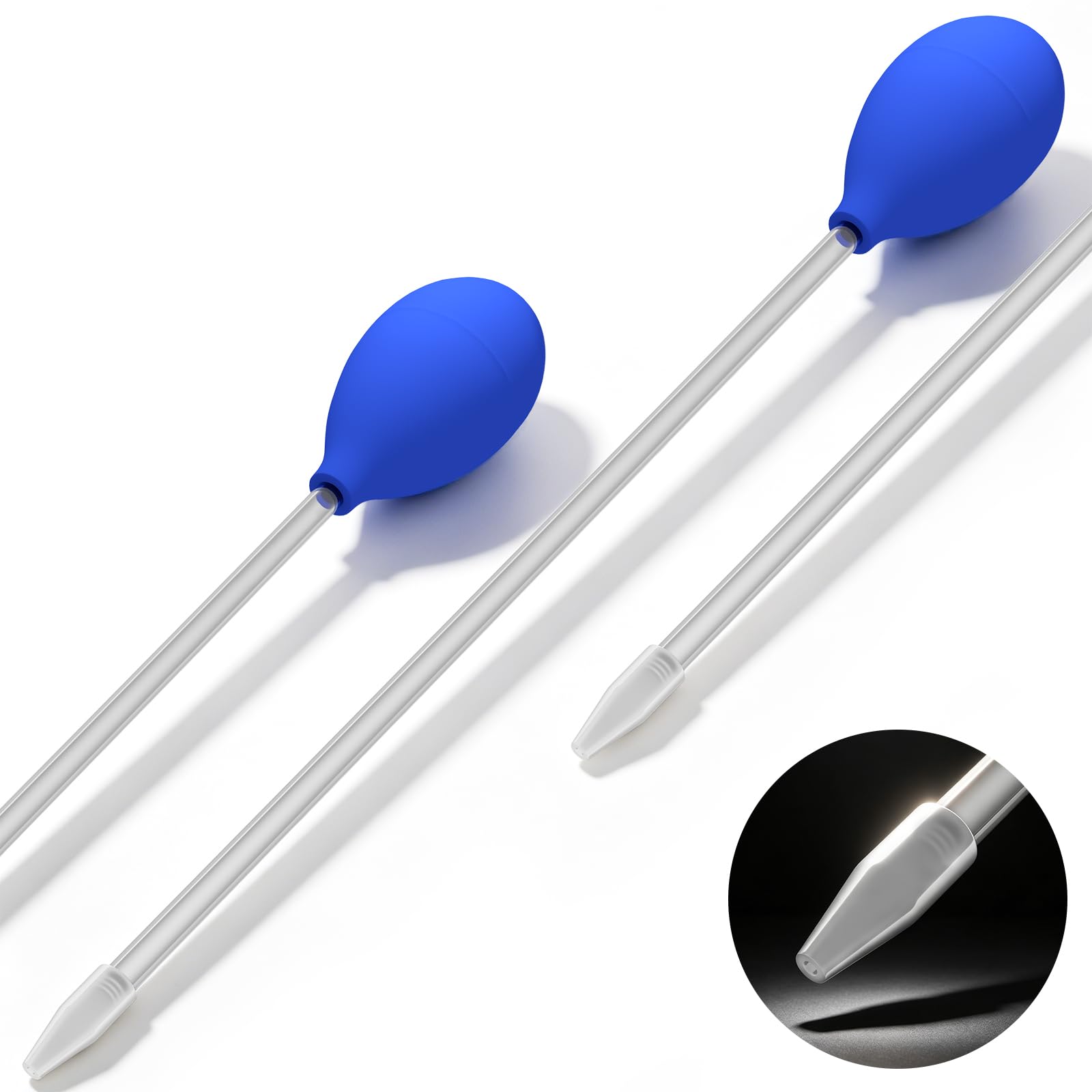 18.5in Coral Food Feeder Pipette For Axolotl Tank, Long Aquarium Spot Feeding Tube For Reef Marine Fish, Aquatic Plant Fertilizer Syringe, Fish Tank Accessories, 2 Pcs photo 1