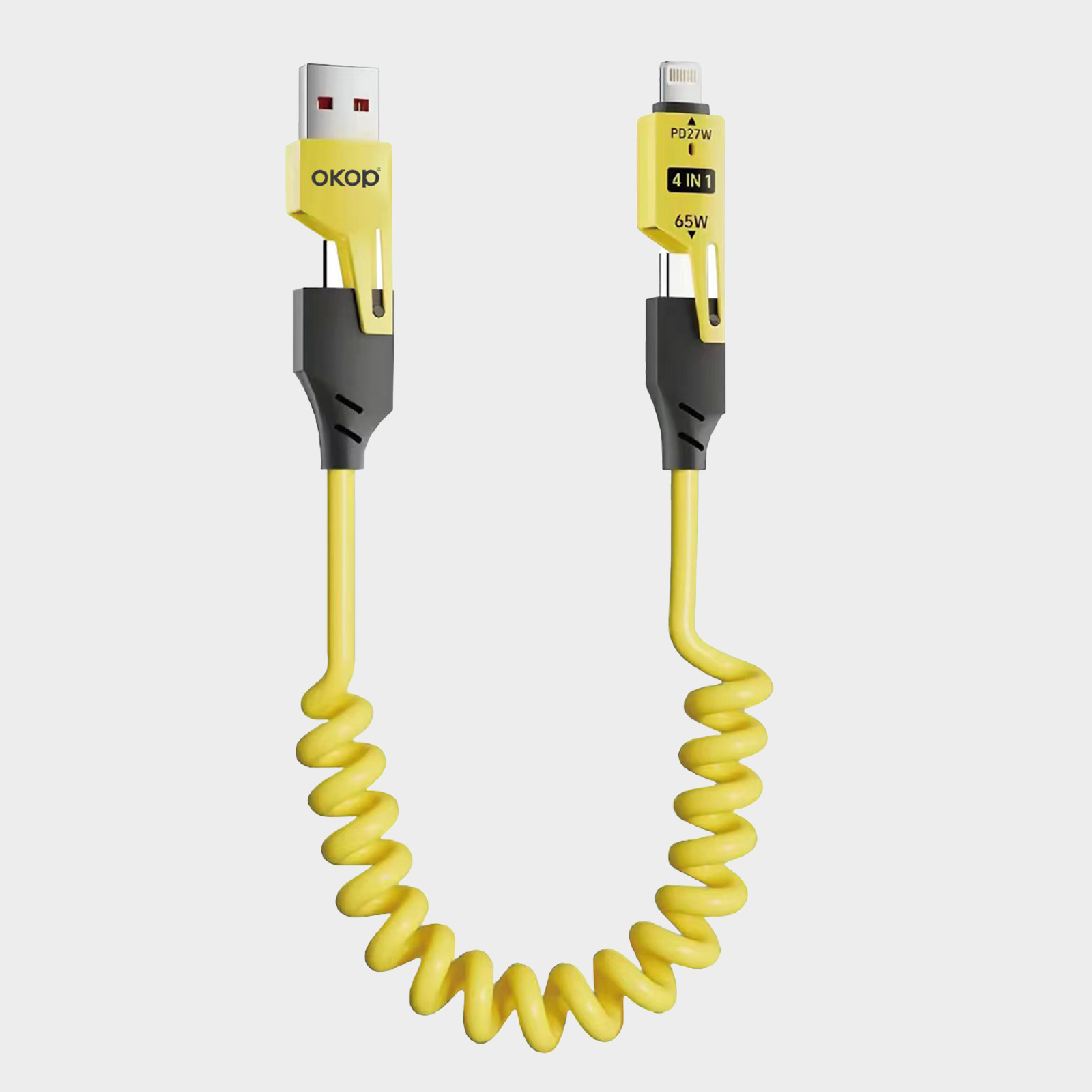 KP-314 3-in-1 4-in-1 65W Retractable Charging Cable Fast Charging For Appl Huawe Cross-Border Product photo 2