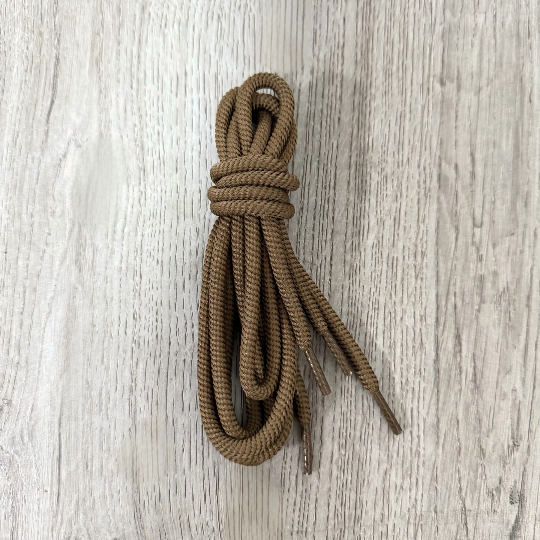 Round Solid-Color Ribbed Shoelaces photo 4