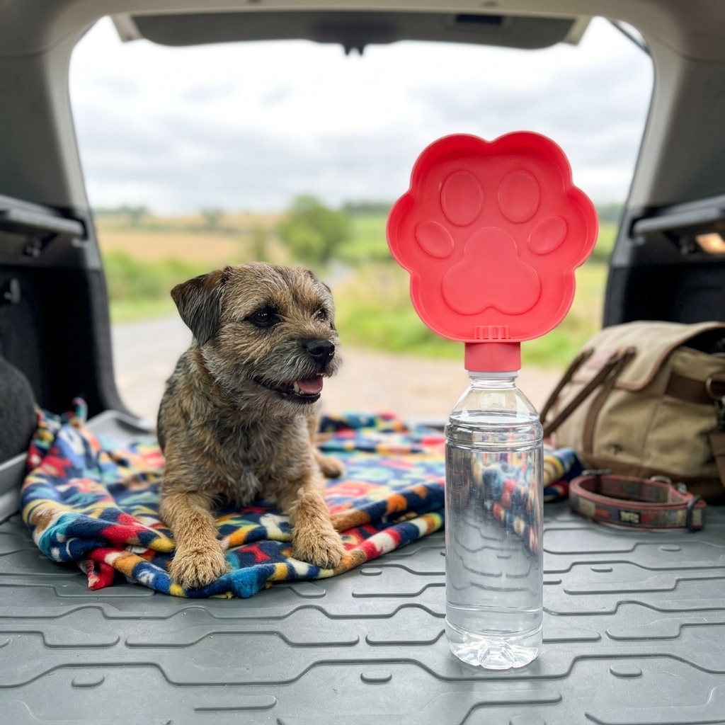Portable Pet Water Bowl For Dogs, Outdoor Travel Bottle Attachment Bowl, Foldable Puppy Drinking Cup For Hiking Camping Walking photo 6