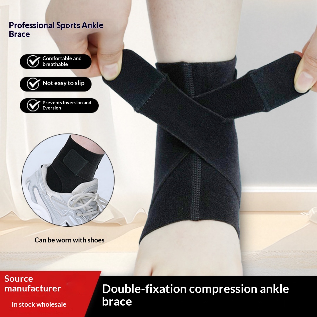 Sports Double Compression Bandage Protective Cover To Prevent Sprained Feet, Adjustable Anti-Sprain Protection, Fixed Basketball Football Mountaineering Ankle Support photo 1