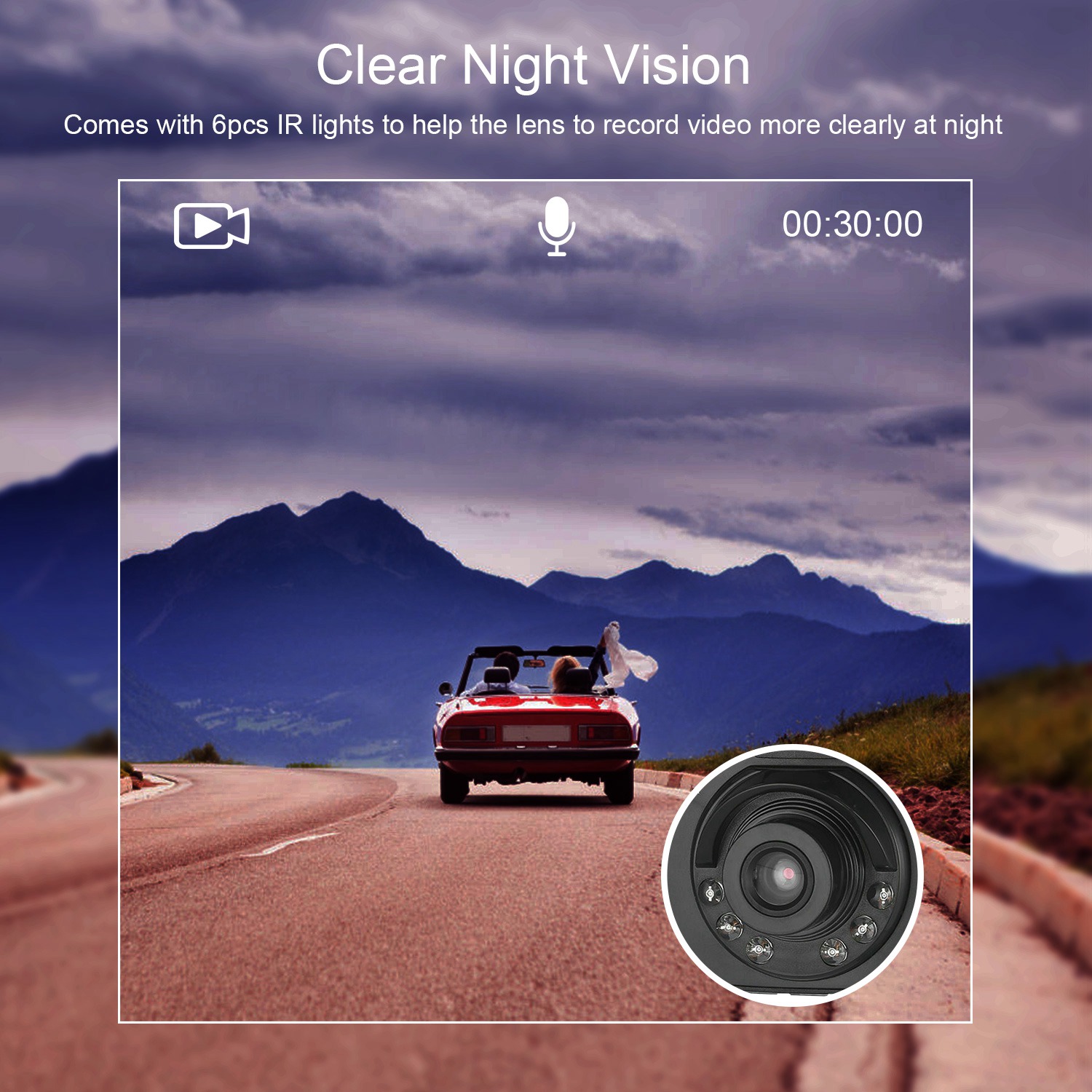 Full HD 1080P Car DVR Recorder, 90 Degree Wide Angle Dashcam, Night Vision With Infrared Lights, Seamless Loop Recording, Support Up To 32G MMC Card photo 8