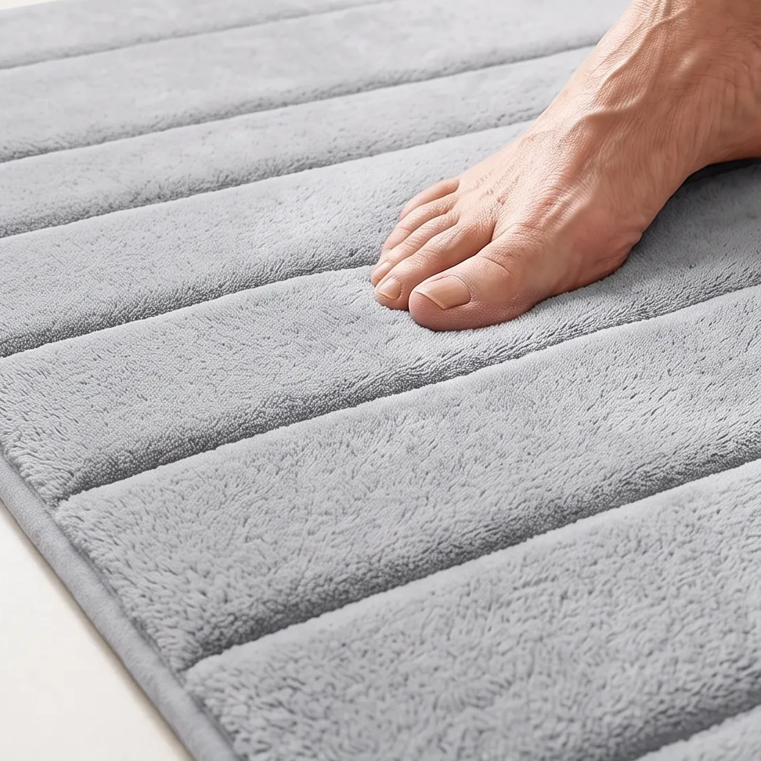 MEMORY FOAM BATH MAT PEDESTAL SET NON SLIP TOILET BATHROOM CONTOUR RUGS 3 PIECE photo 1