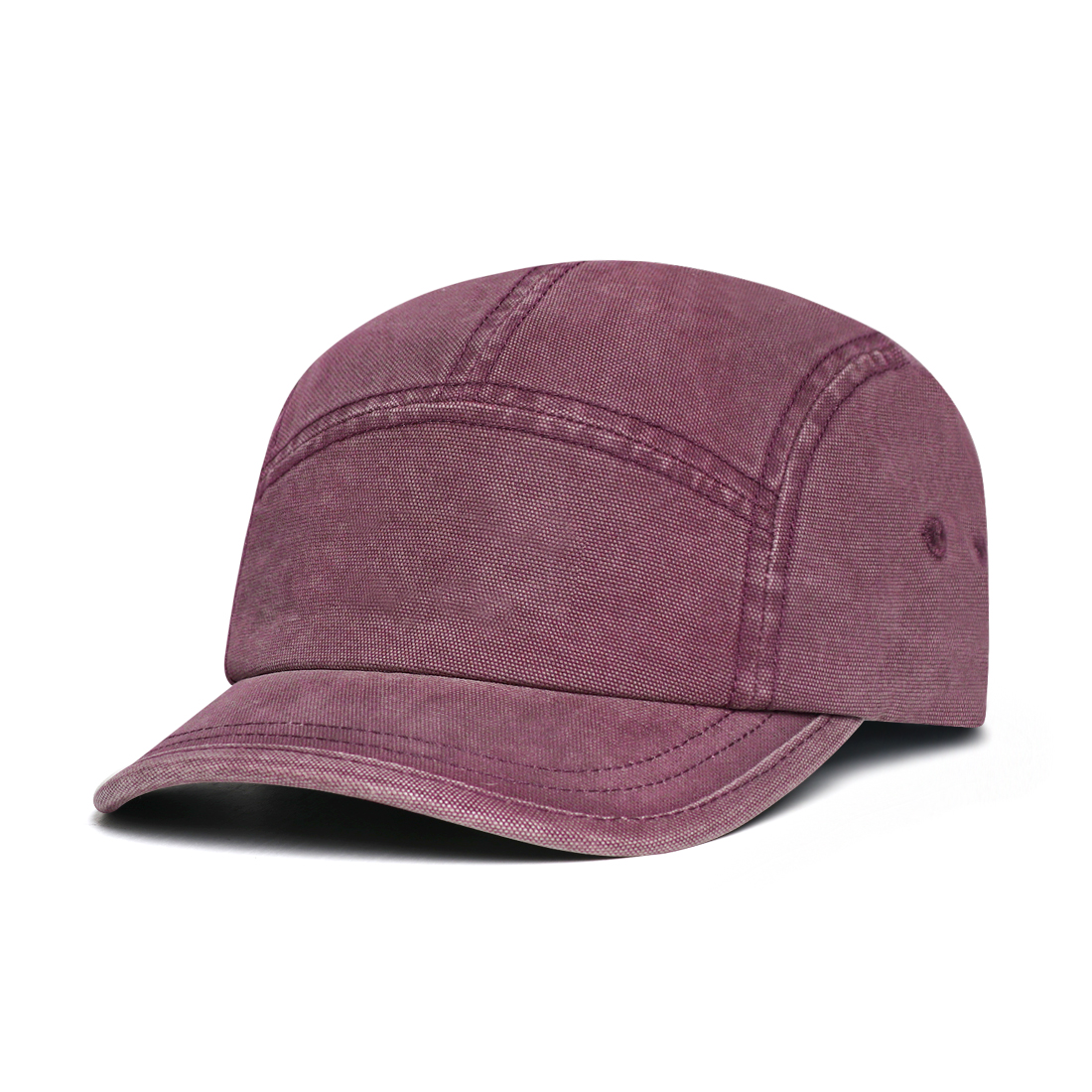 Fashionable And Simple Light Board Water-washed Distressed Baseball Cap With Short Brim, Five-piece Construction, Workwear Style Hat For Outdoor And Daily Casual Wear photo 6