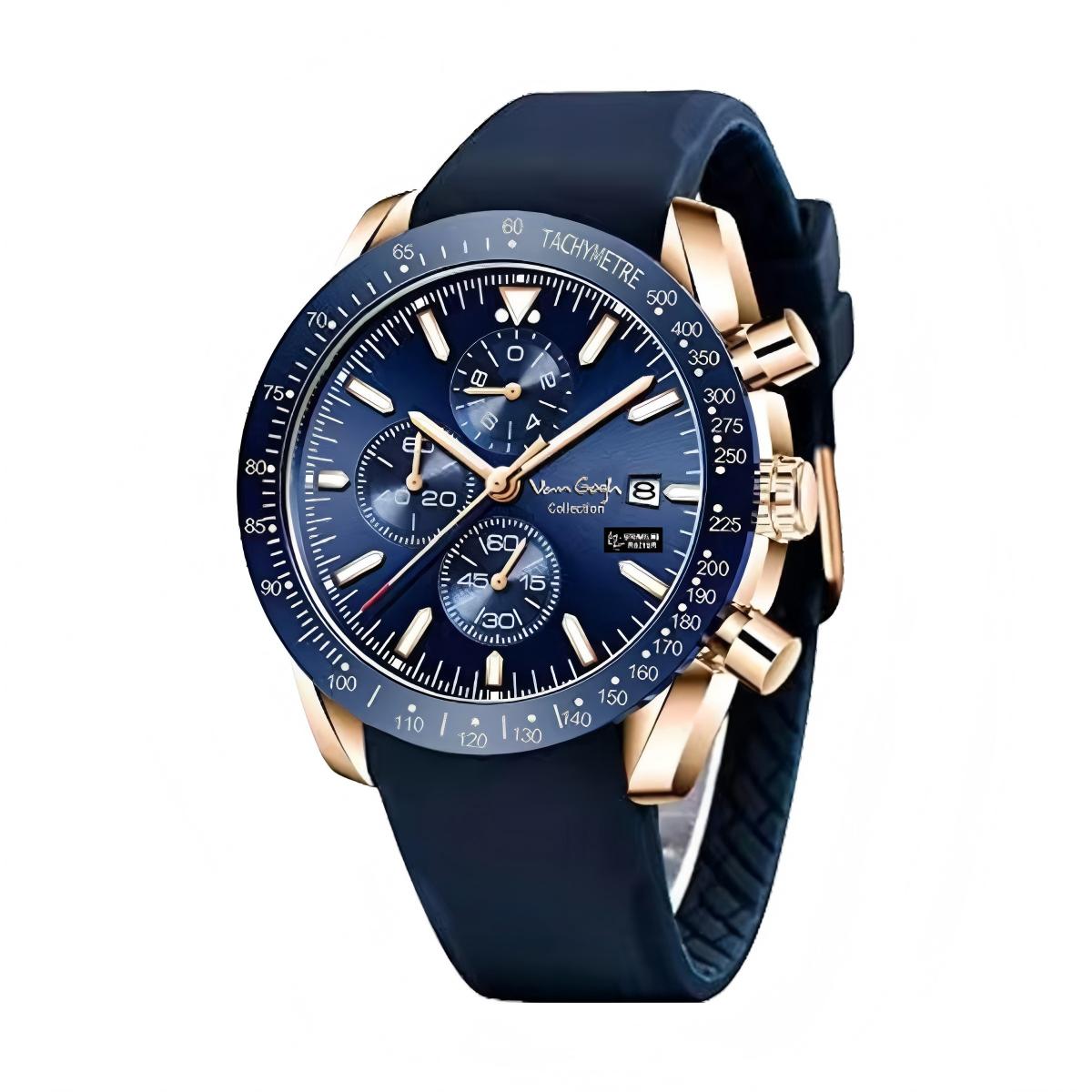 Van Gogh Starry Fantasy Series Men's Rubber Strap Watch photo 2