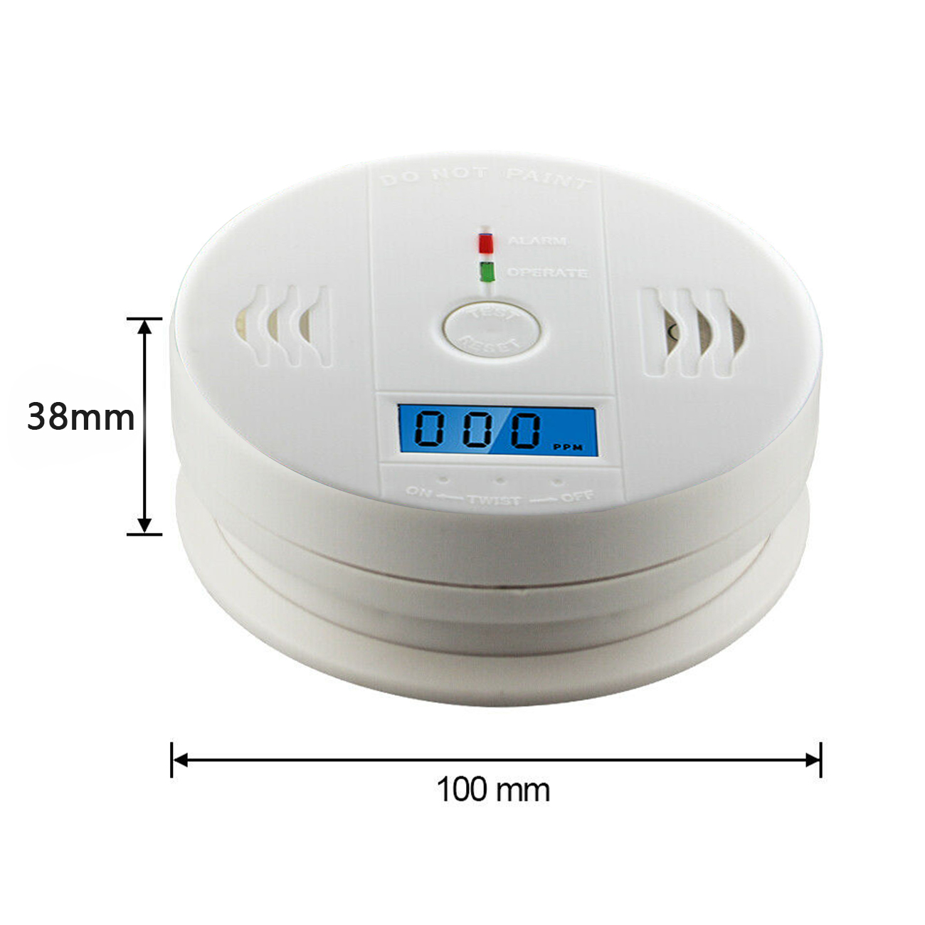 CO Carbon Monoxide Alarm Detector Kohlenmonoxidmelder CO Melder Kohlenmonoxid Warnmelder Poisoning Sensor Warning Machine With LCD photo 2