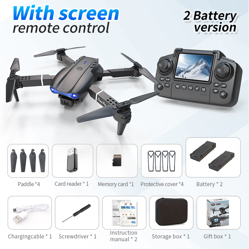 E99 Dual-Battery Drone With Screen photo 2