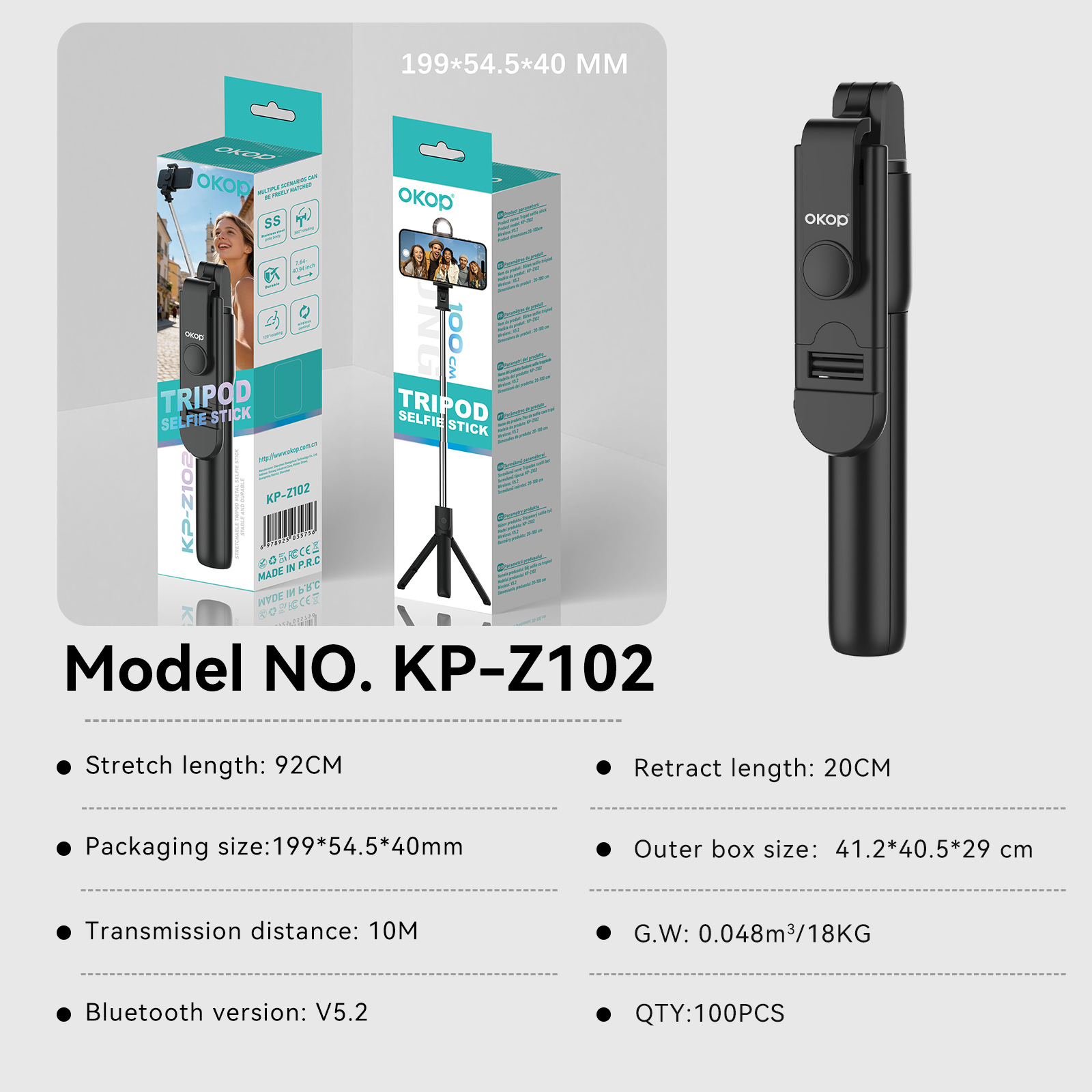 KP-Z New Handheld Smartphone Gimbal Stabilizer Universal Anti-Shake Selfie Stick Factory Stock Available photo 3