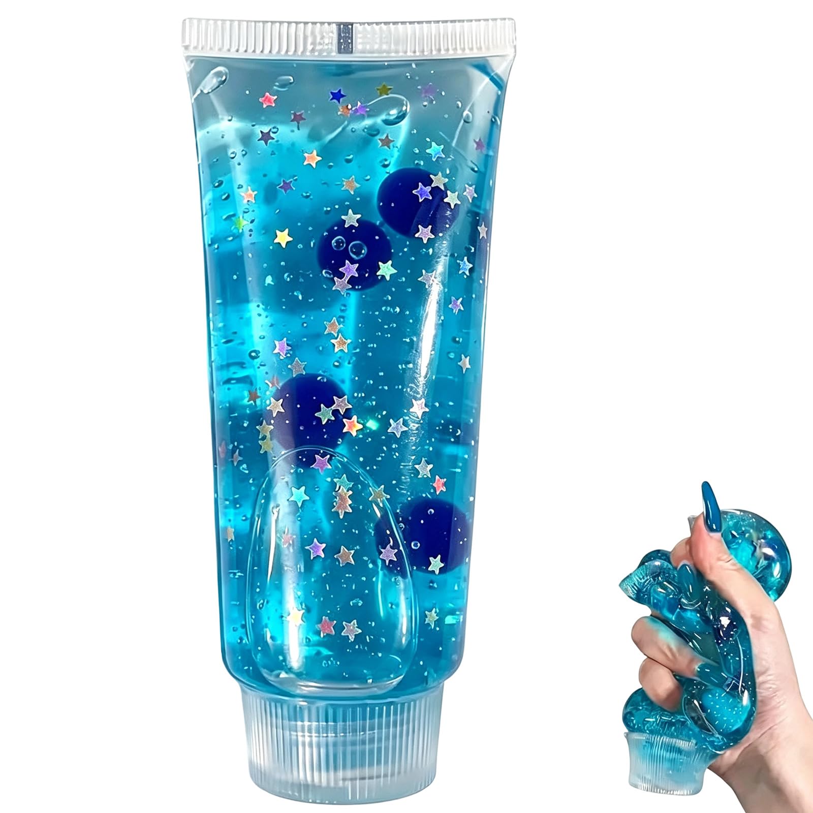 Toothpaste  Toys, Slow Rising Stress Relief Squeeze Toys For Adults Toothpaste-Shaped Squeeze Toys Help For Relax,Focus,Soft Flexible Elastic Rubber Sensory Toothpaste For & Adults photo 2