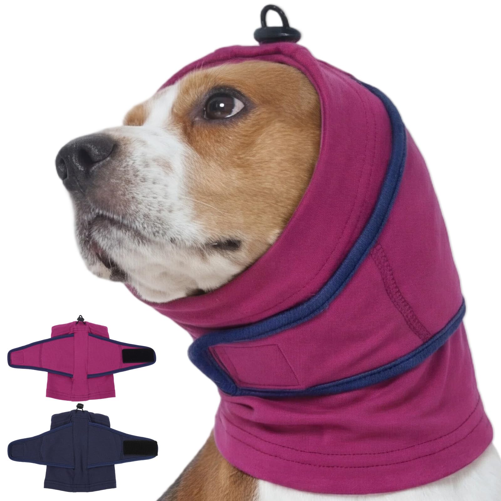 Calming Hoodie Quiet For Fireworks,Dog Ear Wrap Hematoma Head Cover  Soft,Anti Flapping, Snoods For Dogs For Eating & Drinking, Adjustable Dog Ear Protection For Bath,Blow photo 1