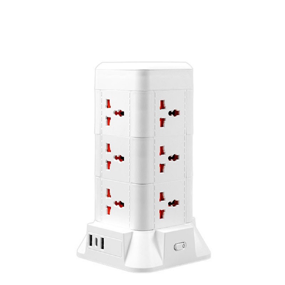 Extension 12 Way Tower Power Lead With 3 P Orts Multi Socket Surge Protected photo 5