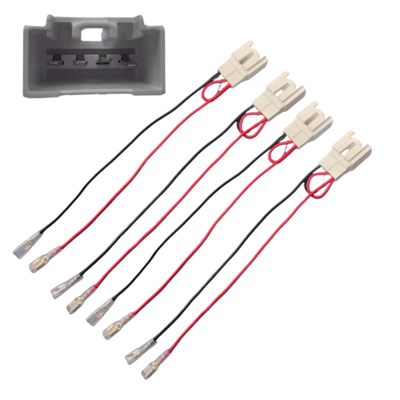 2pcs 4 PCS Car Door Speaker Wiring Harness, Audio Speaker Wire Cable Compatible With Ford Focus F-150 F-250 EcoSport Mazda 3 CX-5 CX-9 Speakers Adapter Connector Adaptor Plug photo 2