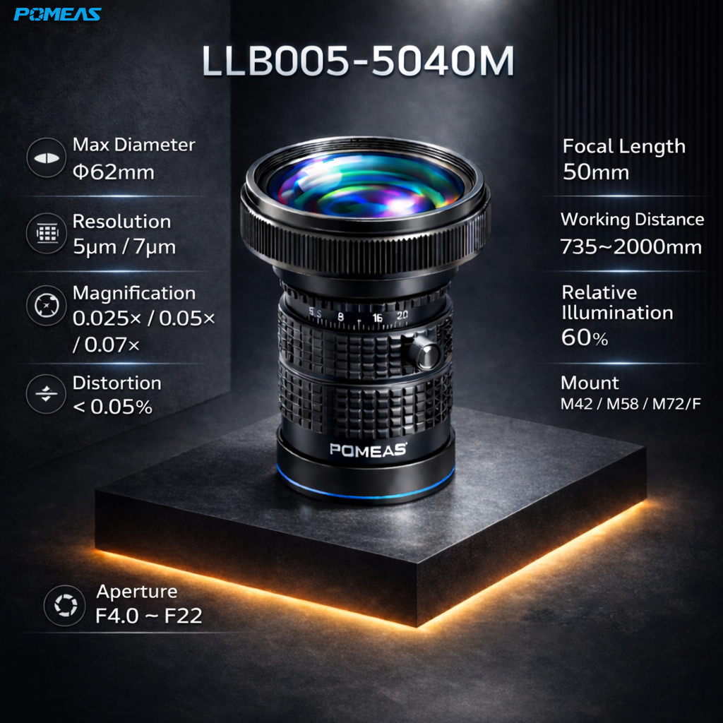 0.5X 35mm F2.8 4K Line Scan Lens With 32mm Image Circle For Industrial Machine Vision Inspection photo 3