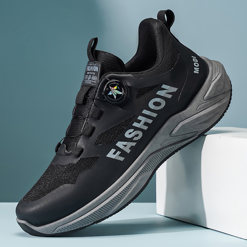 2026 New Summer Sports Shoes For Teen Boys, Rotating Buckle Ultra Light Shock Absorbing Soft Sole Casual Running Sneakers For Students photo 5