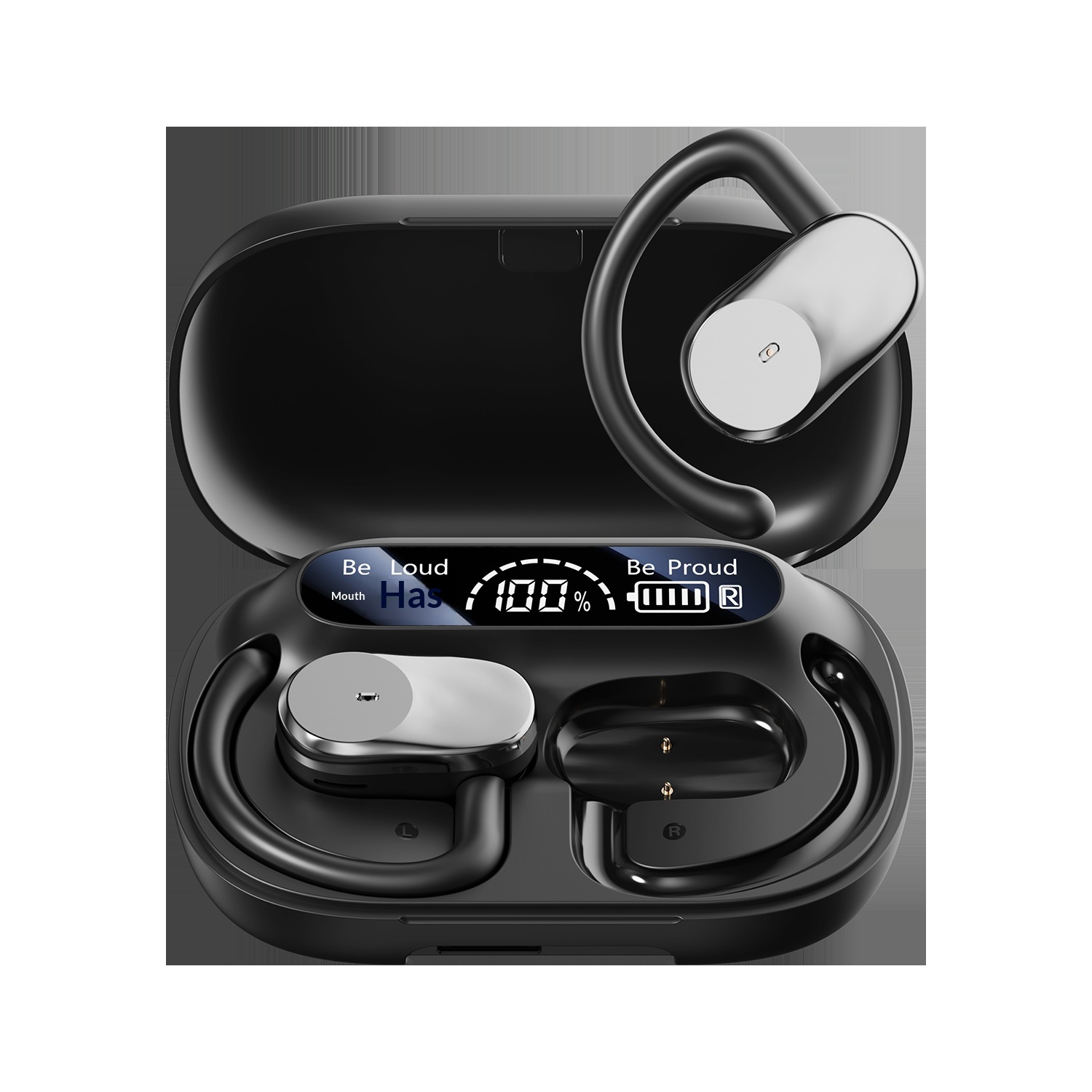 Cross Border Explosion M127 Long Range Hanging Earphone Private Model High Color Value Low Latency Wireless Bluetooth Headphones Wholesale photo 3