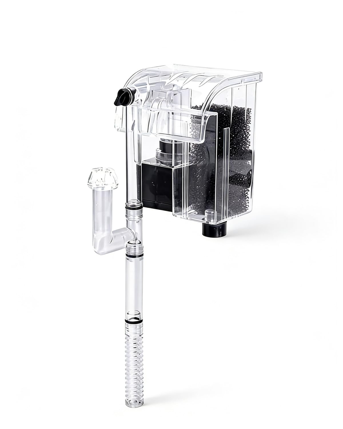 Small Fish Tank Filter, Hang On Filter For 1-5 Gal Nano Aquarium, Ultra Quiet Power Filter With Aeration & Oil Skimmer, Adjustable Flow For Betta Shrimp Tank photo 2