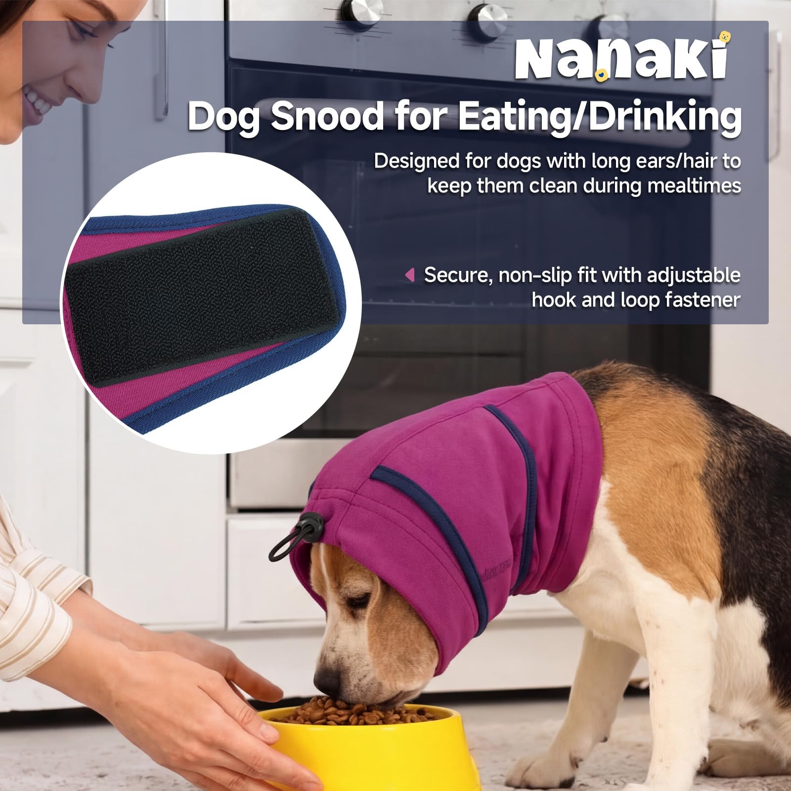 Calming Hoodie Quiet For Fireworks,Dog Ear Wrap Hematoma Head Cover  Soft,Anti Flapping, Snoods For Dogs For Eating & Drinking, Adjustable Dog Ear Protection For Bath,Blow photo 5