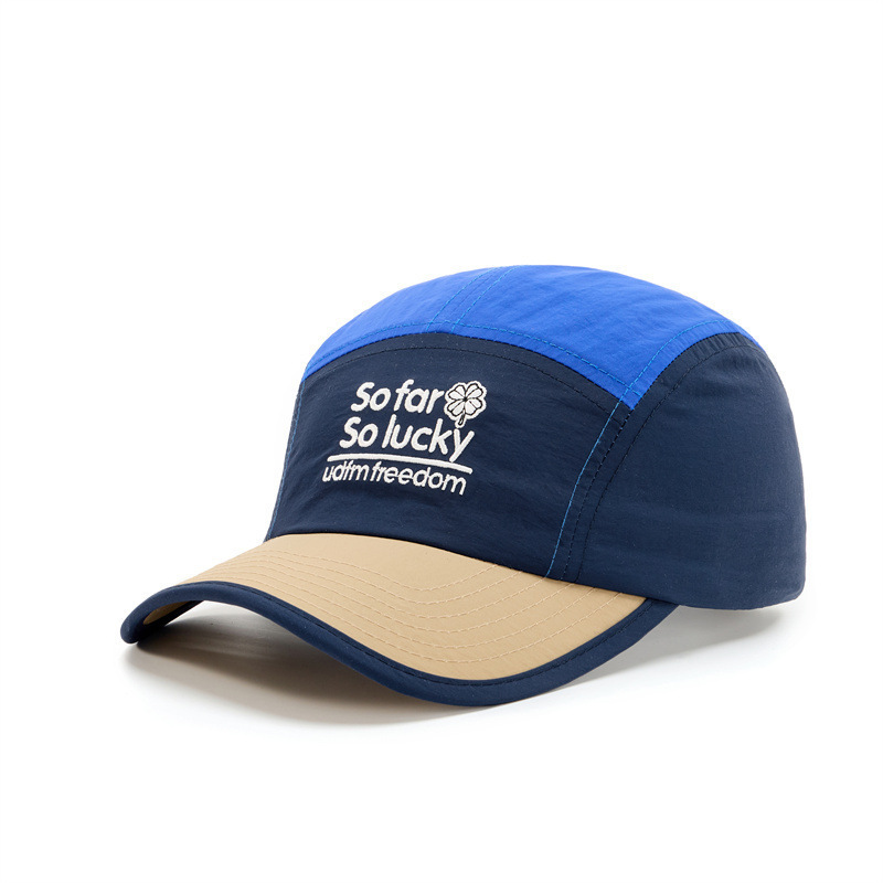 Fall Men's And Women's Quick-drying, Patchwork, Color-mixed, Embroidered Letter Style Casual Baseball Cap, Suitable For Outdoor Outings photo 8