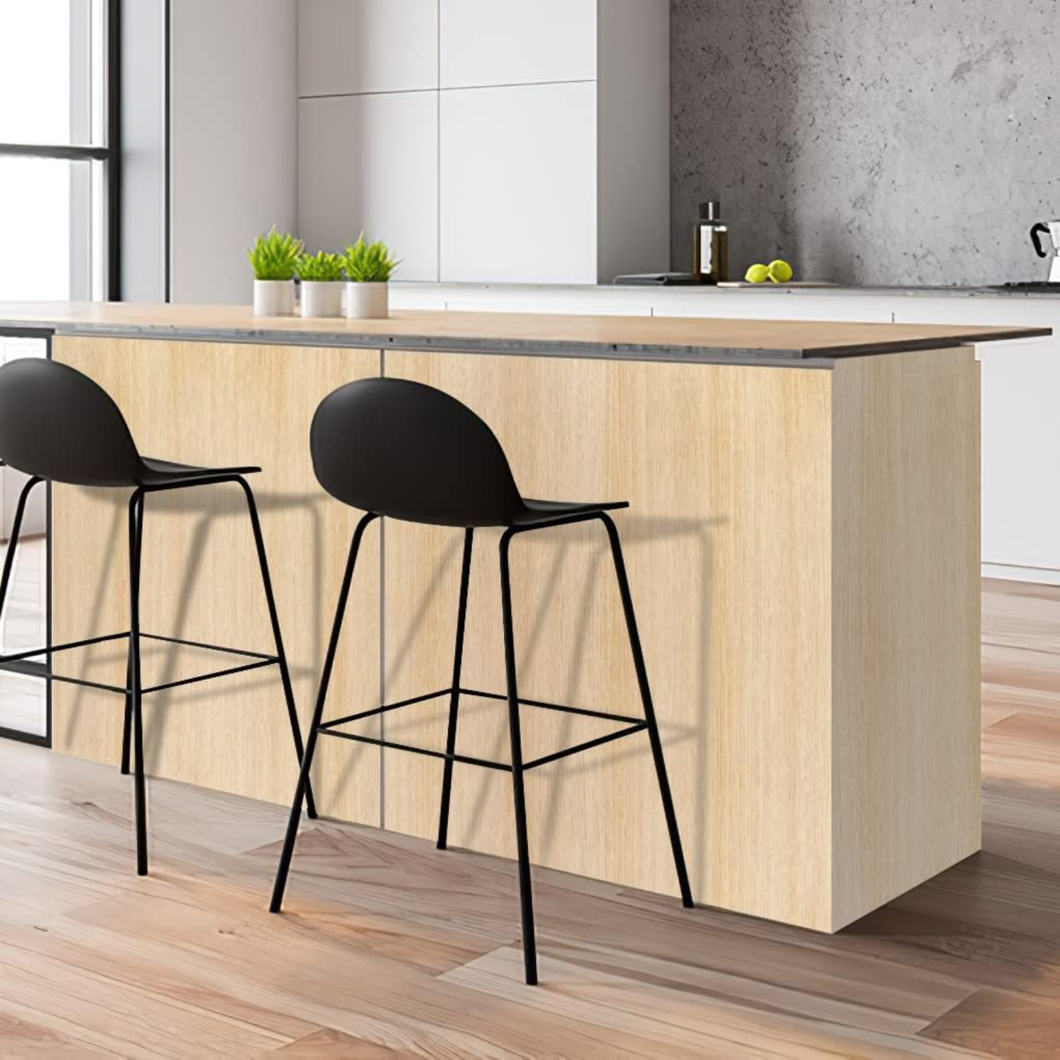 Peel And Stick Wood Contact Paper Self-Adhesive Vinyl Film For Cabinets Shelves Drawers Oak Wood photo 3