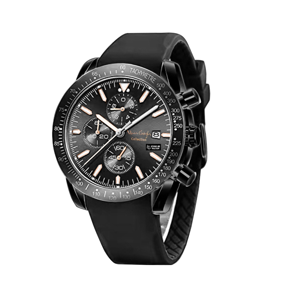 Van Gogh Starry Fantasy Series Men's Rubber Strap Watch photo 4
