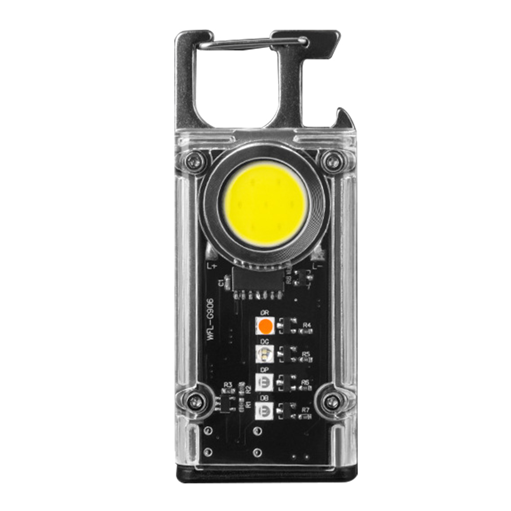COB LED Magnetic Flashlight Keychain Torch Mini Pocket Rechargeable Light Lamp photo 1