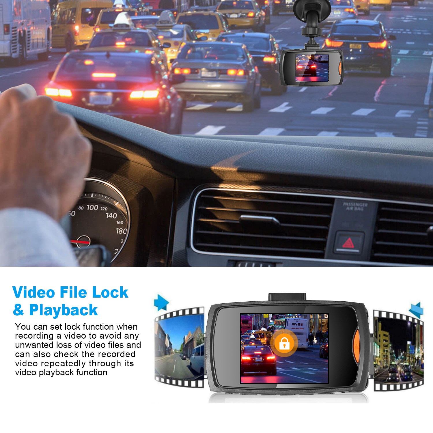 1080P Car DVR Camera Dash Cam Camcorder 90 Degree Angle Loop Recording Night Vison photo 8