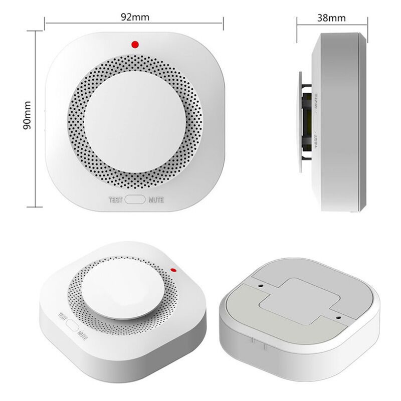 Household Rauchmelder Smoke Alarm Smoke Detector Fire Alarm Detector With 9V Battery Photoelectric Sensor Alert Warning photo 4