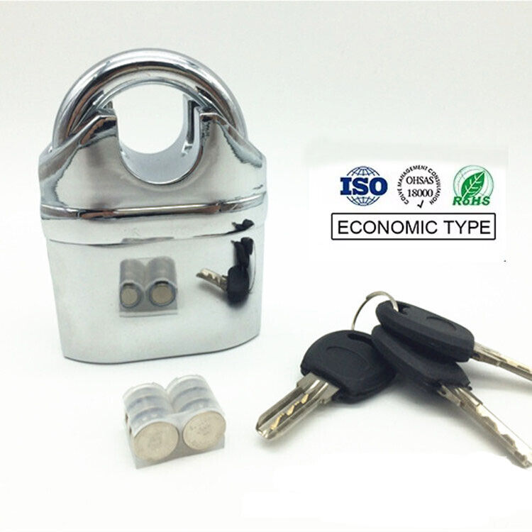 Heavy Duty Stainless Steel Waterproof Alarm Padlock With 3 Keys - Outdoor Security photo 2