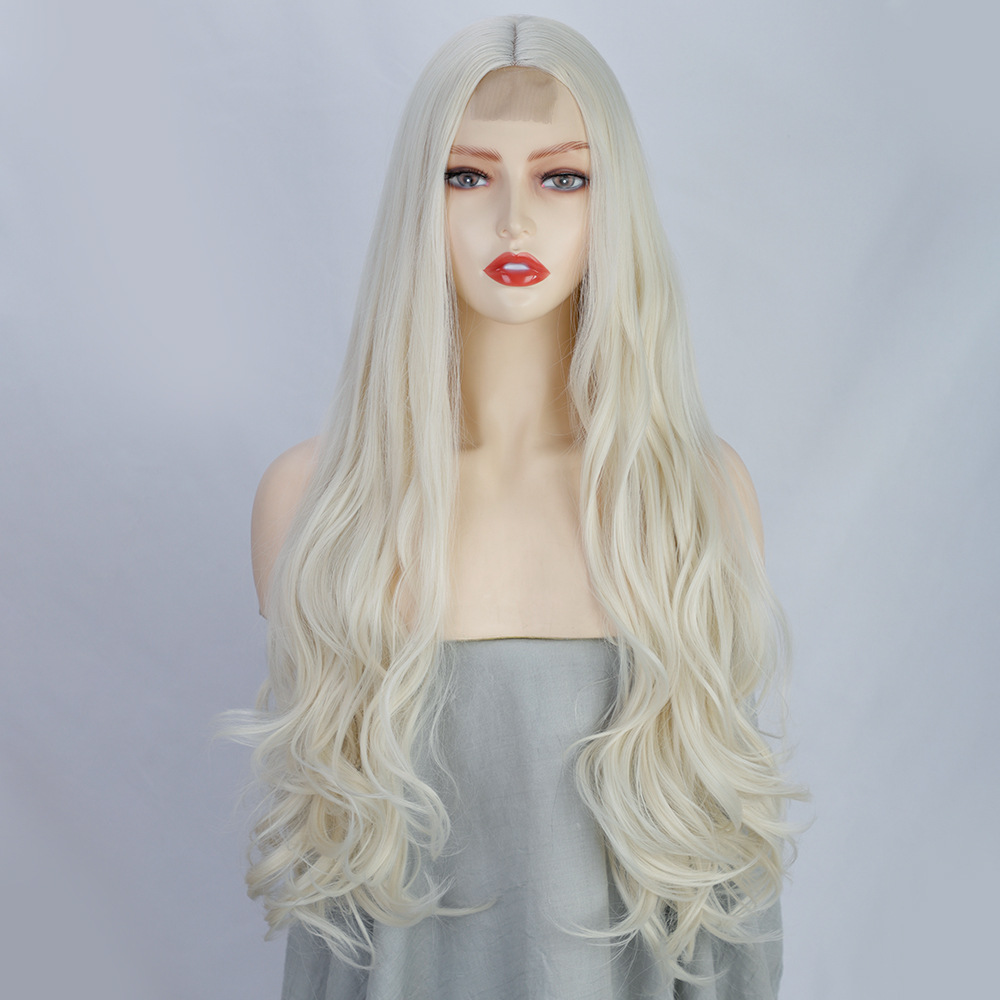 Small Lace Front Lace Chemical Fiber Headgear Long photo 5