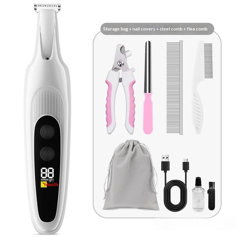 Whole-Body Washable Cordless Low-Noise Pet Grooming Clipper, Paw Trimmer For Cats photo 6