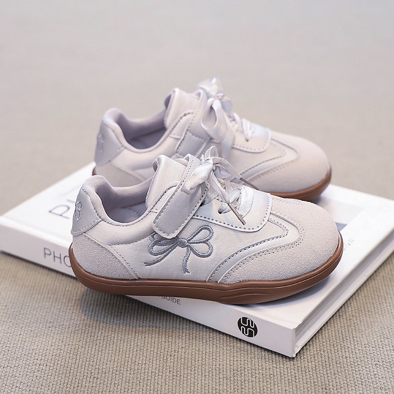 2026 Spring Autumn New Kids Skate Shoes, Breathable German Trainers, Fashion Bow Casual Sneakers For Little & Big Girls photo 2