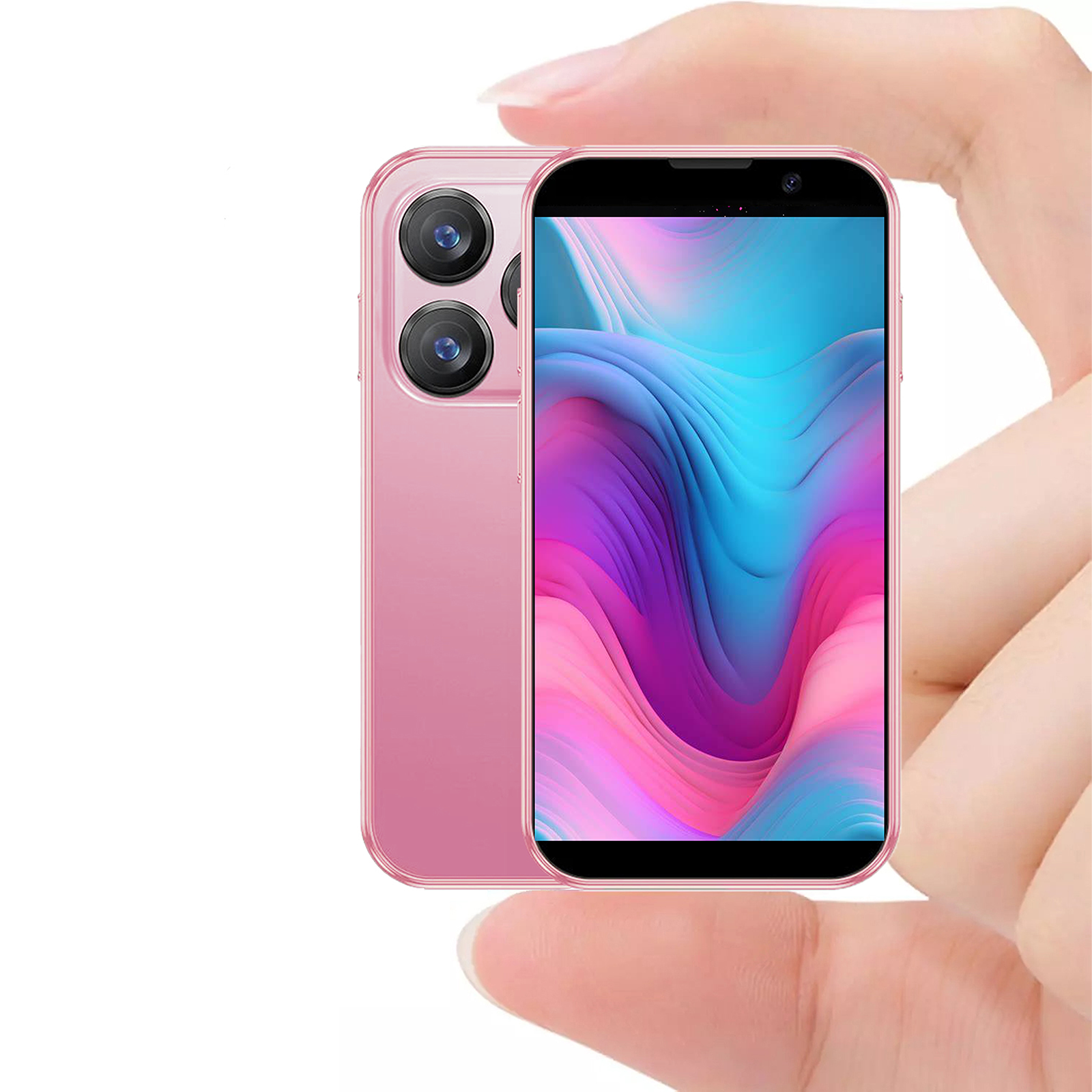 Mini Phone Unlocked World's Smallest 3.0in HD Touch Screen Mini Smartphone Android 8.1Compact Mobile Phone For Kids &Students Cell Phone Wih Quad-Core Dual SIM Face LD2GB-16GB photo 3