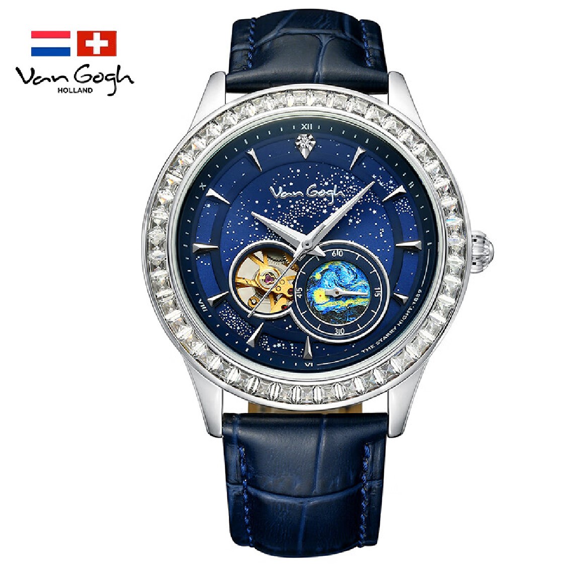 VanGogh Men's Geneva Series Art Automatic Mechanical Watch photo 3